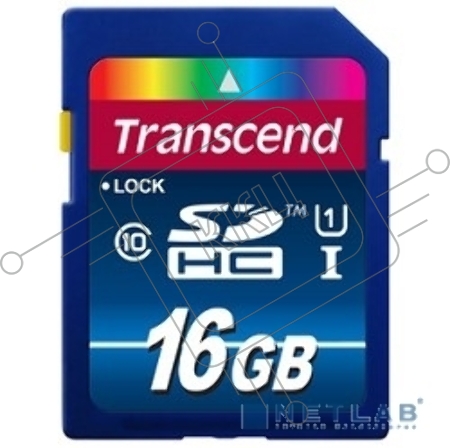 Флеш карта SDHC 16Gb Class10 Transcend TS16GSDU1 Premium w/o adapter