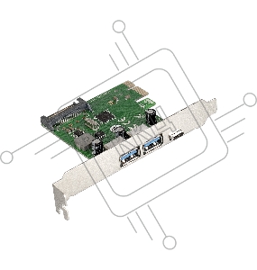 Контроллер ExeGate EXE-323 PCI-E 2.0, 2*USB3.0 ext + 1*Type-C, разъем доп.питания (OEM)