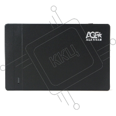 Внешний корпус USB 3.0 AgeStar 3UB2P3C (BLACK), безвинтовой, черный