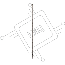 Бур по бетону 12x310x250 мм SDS PLUS Kranz