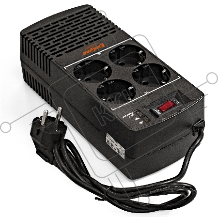 Стабилизатор ExeGate Power AD5000-600 (600VA/300W, диапазон 150...280В, 4 евророзетки)