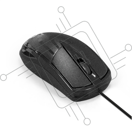 Мышь ExeGate Professional Standard SH-8025 (USB, оптическая, 1000dpi, 3 кнопки и колесо прокрутки, длина кабеля 1,5м, черная, Color Box)