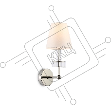 Настенный светильник Ambrella light LH71005 BN/WH никель/белый E14 max 40W 210*150*355