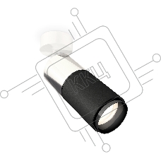 Светильник Ambrella Light XM6313017 SBK/PSL/PBK белый песок/серебро полированное/черный полированный MR16 GU5.3