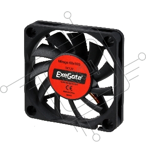 Вентилятор ExeGate EX253944RUS Mirage-S 60x60x10 подшипник скольжения, 3500 RPM, 26dB, 3pin
