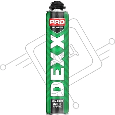 Пена монтажная DEXX PRO, пистолетная, всесезонная, 750мл