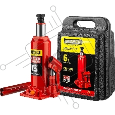 Домкрат STAYER 43160-6-K_z01  гидравлический бутылочный red force 6т 216-413мм в кейсе