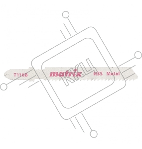 Полотна для электролобзика MATRIX по металлу, 3 50 x 2 мм 78229