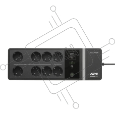 Источик бесперебойного питания APC Back-UPS ES 850VA/520W, 230V, 8 Schuko (2 Surge & 6 batt.), USB, USB charge(type A,C), Data/DSL protect.,(BE700G-RS, BE850G2-GR analogue), 1 year warranty