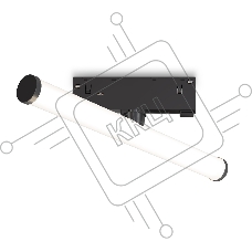 Трековый светильник GL2370 BK черный IP20 10W 3CCT 3000/4200/6400K 48V 300*25*73
