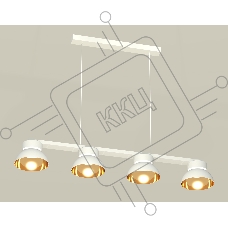Светильник Ambrella light XB9151101/4 SWH/PYG/CL белый песок/золото желтое полированное/прозрачный GX53 (C9151, N8144)