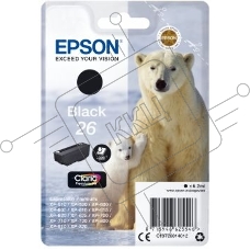 Картридж струйный Epson C13T26014012 черный (220 стр. 6.2мл) для Epson Expression Premium XP-600/XP-605/XP-700/XP-710/XP-800/XP-820