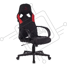 Кресло игровое Zombie RUNNER черный/красный текстиль/эко.кожа крестовина пластик