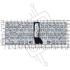 Клавиатура для ноутбука Acer Aspire R7-571 черная c подсветкой горизонтальный Enter