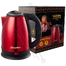 Чайник Матрена MA-002 электрический (1,8 л) стальной красный