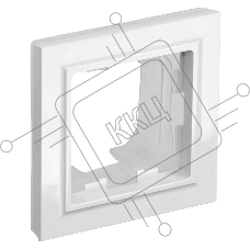 Рамка 1-мест. IEK BRITE IP44 РУ-1-БрБ-44 бел.