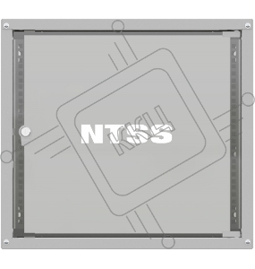 Шкаф коммутационный NTSS LIME (NTSS-WL9U5545GS) настенный 9U 550x450мм пер.дв.стекл несъемн.бок.пан. 30кг серый 110град.