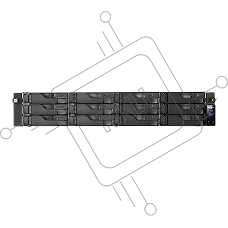 Сетевой накопитель ASUSTOR AS6512RD 12Bay/Intel Atom C3538, 2.1GHz/8GB DDR4/noHDD,LFF(HDD,SSD),/2x1GbE(LAN)/4xUSB3.2; 90IX01M0-BW3S00