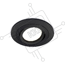 Комплект встраиваемого поворотного светильника Ambrella light XC7622081 SBK/PBK черный песок/черный полированный MR16 GU5.3 (C7622, N7002)