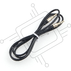 Кабель аудио Cablexpert CCAB-01-35MM-1MB, 3.5 джек (M)/3.5 джек (M), черный, 1м, блистер