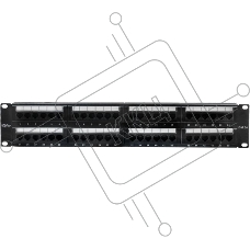 Патч-панель 19', 48хRJ-45, UTP, Cat.5e, 2U