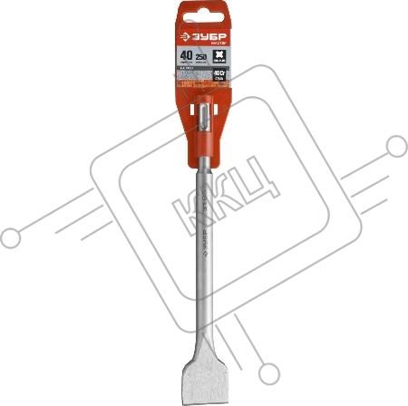 Зубило ЗУБР 29233-40-250  МАСТЕР плоское широкое SDS+ 40х250мм
