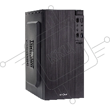 Корпус Minitower Exegate BAA-104U Black, mATX, <без БП>, 2*USB+1*USB3.0, Audio