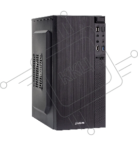 Корпус Minitower Exegate BAA-104U Black, mATX, <без БП>, 2*USB+1*USB3.0, Audio