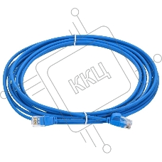 ITK Коммутационный шнур кат.5E UTP LSZH 5м slim язычок син. | PC03-C5EUL-5M-SL-WT | ITK