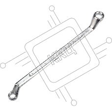 Ключ накидной коленчатый REXANT 8х10 мм, хром