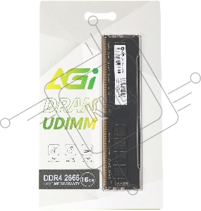 Оперативная память AGI 16Gb DDR4 2666MHz AGI266616UD138 UD138 RTL PC4-25600 DIMM 288-pin Ret