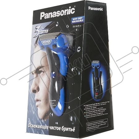 Бритва сетчатая Panasonic ES-SL41A520 реж.эл.:1 питан.:аккум. синий/черный