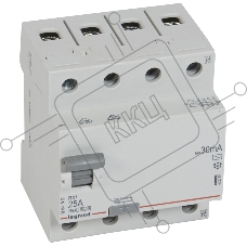 Выключатель автоматический дифференциального тока Legrand RX3 402062 25A 30мА AC 4П 400В 4мод