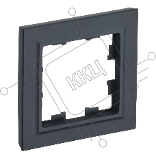 Рамка 1-местная IEK BRITE РУ-1-БрГ графит