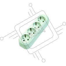 MAKEL MGP151 Колодка удлинителя 4 гнезда с заземлением