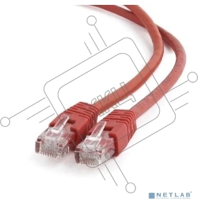 Патч-корд UTP Cablexpert кат.6, 1м, литой, многожильный (красный)