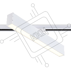 Трековый однофазный светильник Ambrella light GL6769 WH белый LED 24W 3000K 600*22*48