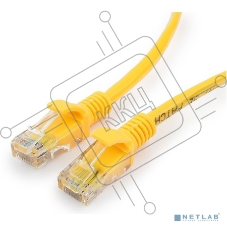 Патч-корд медный UTP Cablexpert PP10-1M/Y кат.5e, 1м, литой, многожильный (жёлтый)