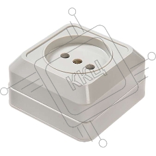 Розетка 1-м BOLLETO накл. 7022 бел. ASD / IN HOME 4680005959785
