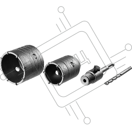 Набор коронок ЗУБР 29211-H2  по бетону с оснасткой d = 50 68мм кейс мастер