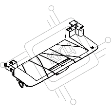 Крышка картриджа в сборе с выходным лотком HP LJ M28 (RM2-2515) OEM