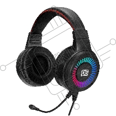 Полноразмерные игровые наушники с микрофоном (гарнитура) ExeGate Gaming HS-520G (USB, 2x3.5мм, динамик 40мм, 20-20000Гц, длина кабеля 2.5м, регулировка громкости, RGB подсветка)