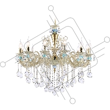 Светильник Ambrella light TR4929/12 GD/WH/CL золото/белый/прозрачный E14*12 max 40W D910*680