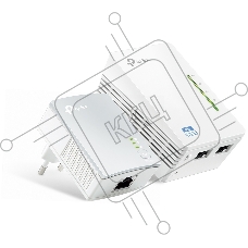 Комплект адаптеров TP-Link TL-WPA4220 KIT, AV600 Powerline с Wi-Fi N300, TL-WPA4220 (1 шт.) + TL-PA4010 (1 шт.)
