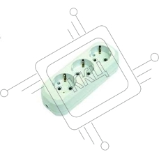 MAKEL MGP131 Колодка удлинителя 3 гнезда с заземлением