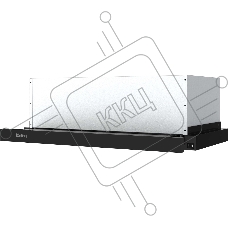 Вытяжка телескопическая Korting KHP 6512 N черный, 59.5 см, 550 куб. м/ч, 54 дБ