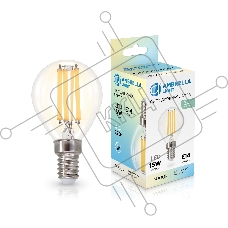 Лампа светодиодная 451534 Filament LED P45 15W E14 4000K 220-240V