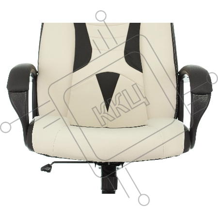 Кресло игровое Zombie 8 белый/черный искусственная кожа крестовина пластик