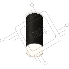 Светильник Ambrella Light XS7443014 SBK/FR/CL черный песок/белый матовый/прозрачный MR16 GU5.3 (C7443, N7160)