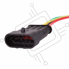 DJ7031-1.5-11 автомобильный разъем штекер с проводом 20 см (3-контактный)